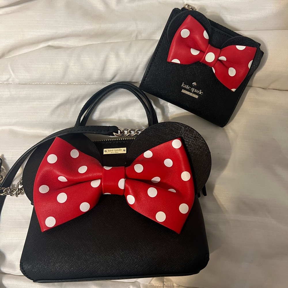 Kate Spade Minnie Mouse Crossbody and Wallet